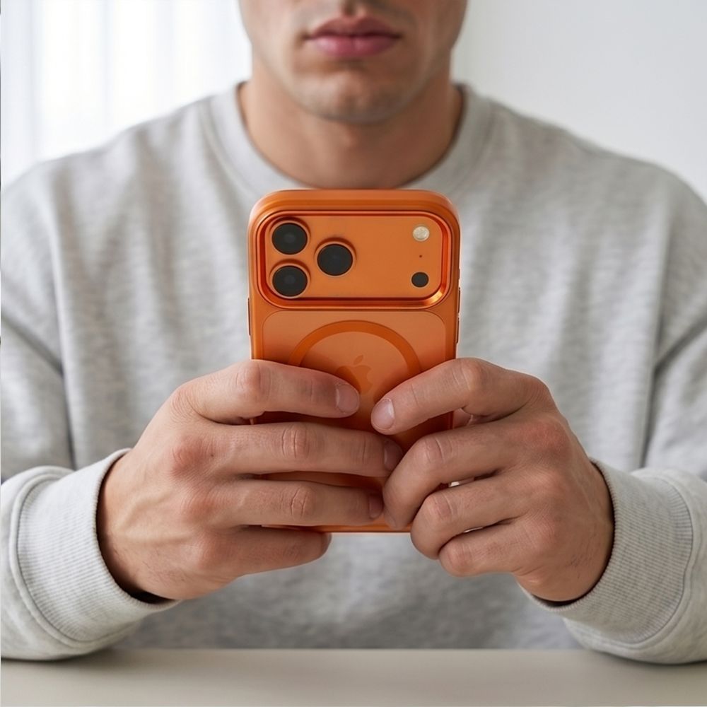 Tech-Protect Magmat Magsafe Cc iPhone 17 Pro / 18 Pro Cosmic Orange/Clear - phone case - alternate view 7 | Mobilrise