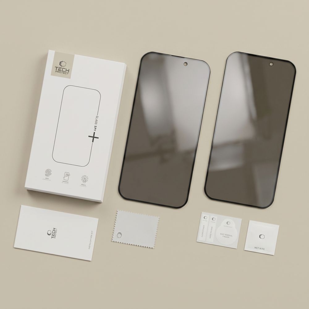 Tech-Protect Glass Spy+ 2-Pack iPhone 17 Pro Max / 18 Pro Max Privacy - alternate view 8 | Mobilrise