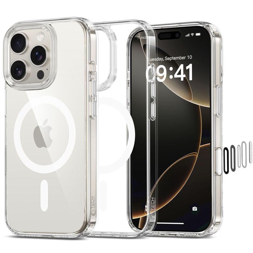 Tech-Protect Flexair Hybrid Cc Magsafe für iPhone 16 Pro – Clear