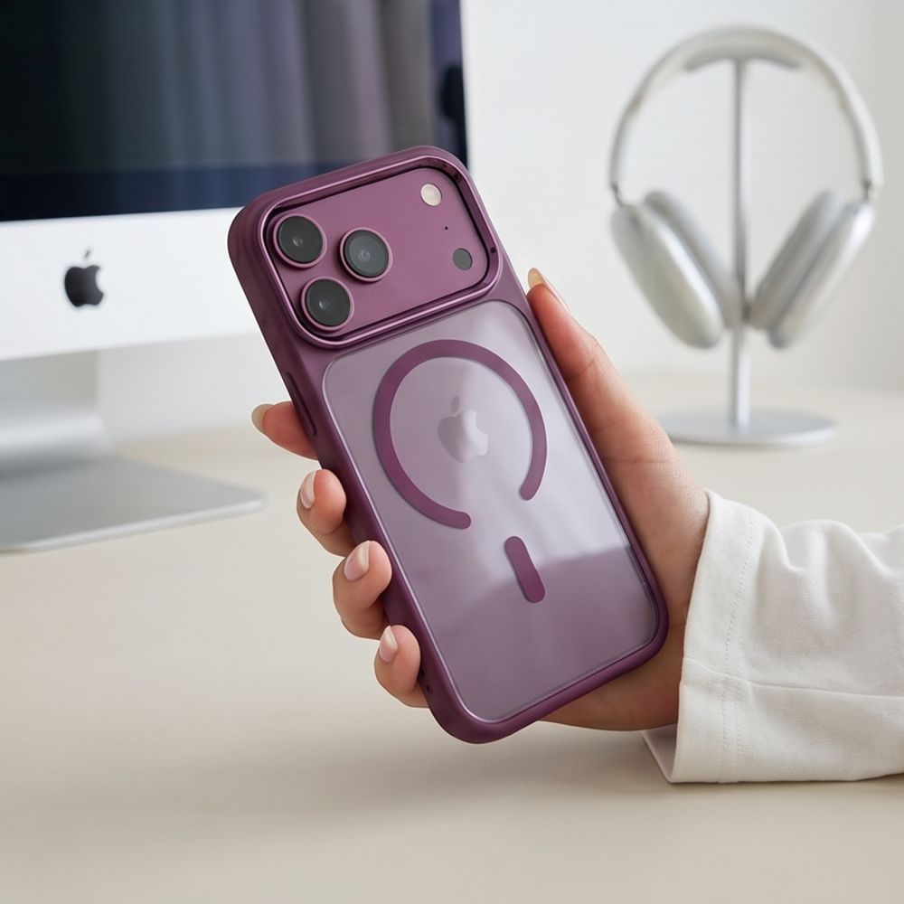 Tech-Protect Magmat Magsafe Cc iPhone 17 Pro Max / 18 Pro Max Dark Cherry/Clear - phone case - alternate view 9 | Mobilrise