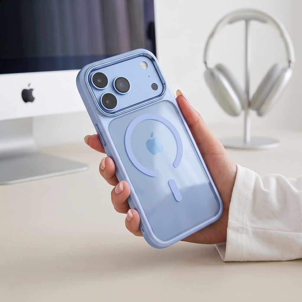 Tech-Protect Magmat Magsafe Cc iPhone 17 Pro / 18 Pro Light Blue/Clear - phone case - alternate view 9 | Mobilrise