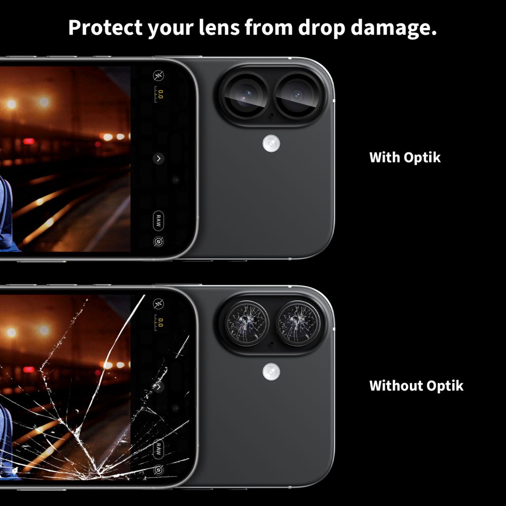 Tech-Protect Camring Fit+ iPhone 16 / 16 Plus / 17 Black - camera lens protector - alternate view 5 | Mobilrise