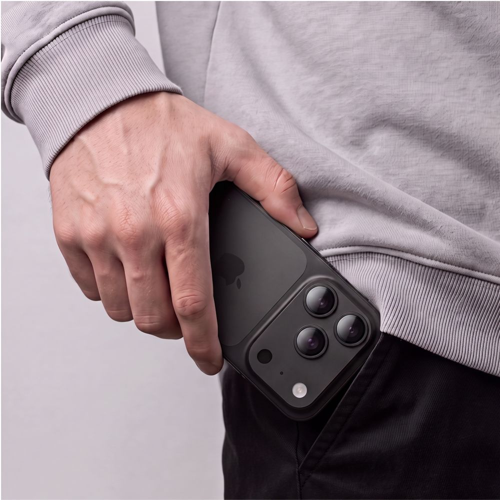 Tech-Protect Camfull Fit+ iPhone 18 Pro Max Black - camera lens protector - alternate view 5 | Mobilrise