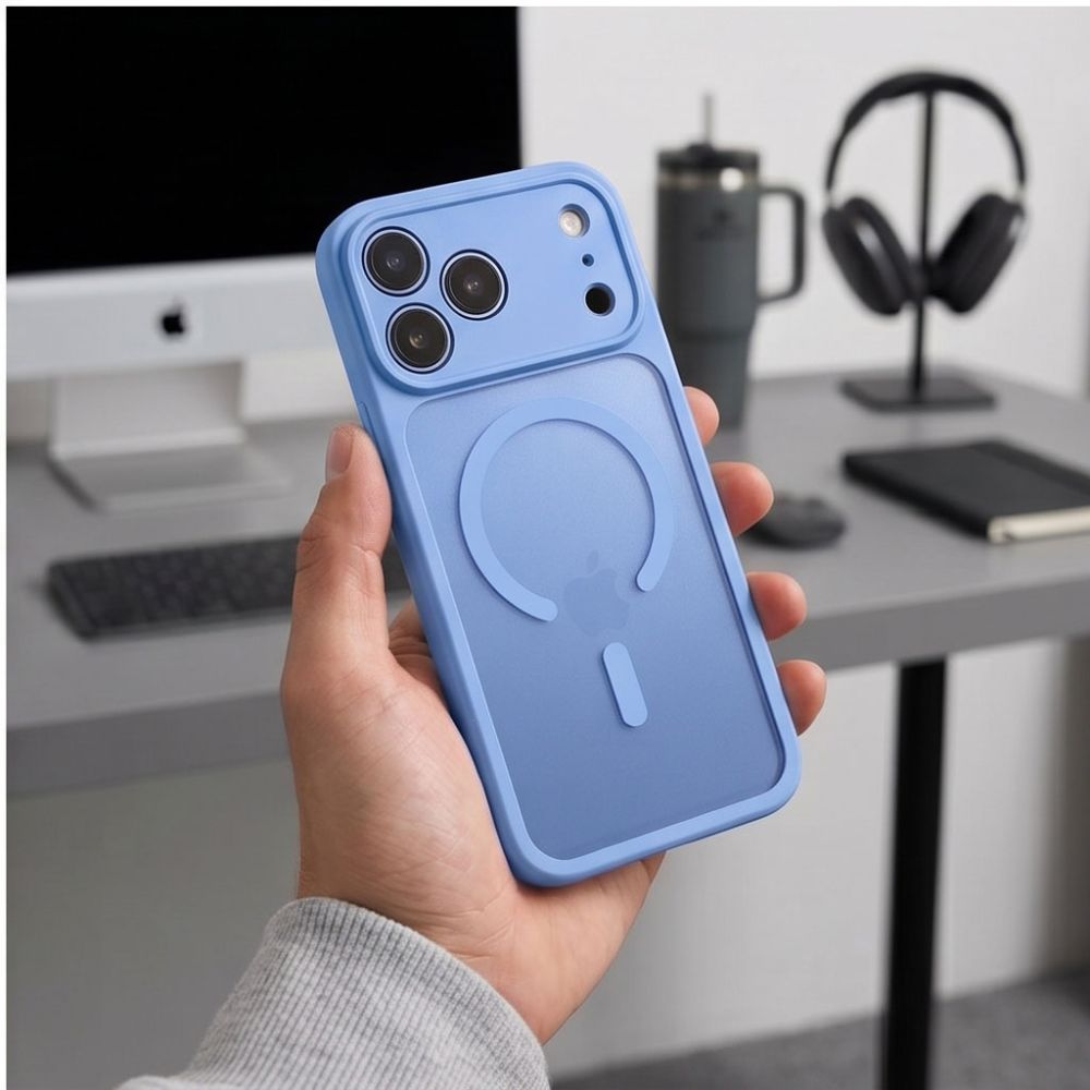 Tech-Protect Basicmag Magsafe iPhone 17 Pro / 18 Pro Matte Light Blue - phone case - alternate view 9 | Mobilrise