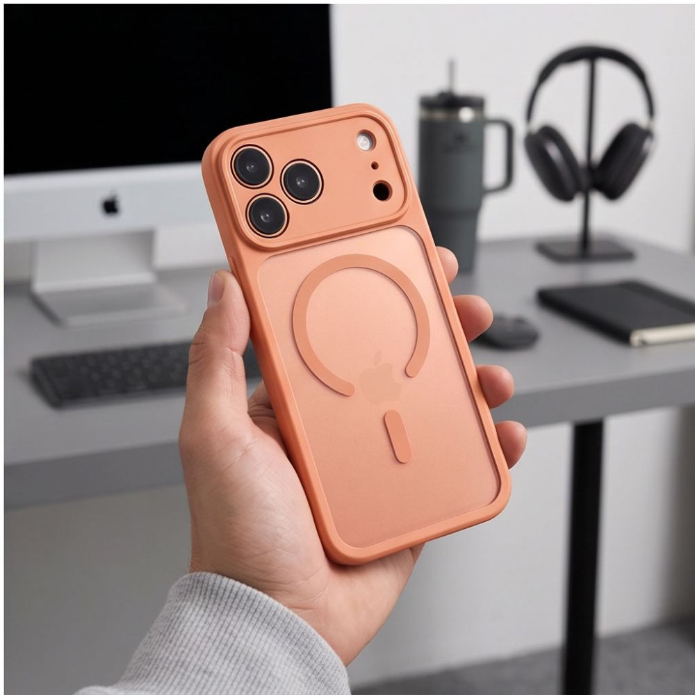 Tech-Protect Basicmag Magsafe iPhone 17 Pro Max / 18 Pro Max Matte Cosmic Orange - phone case - alternate view 9 | Mobilrise