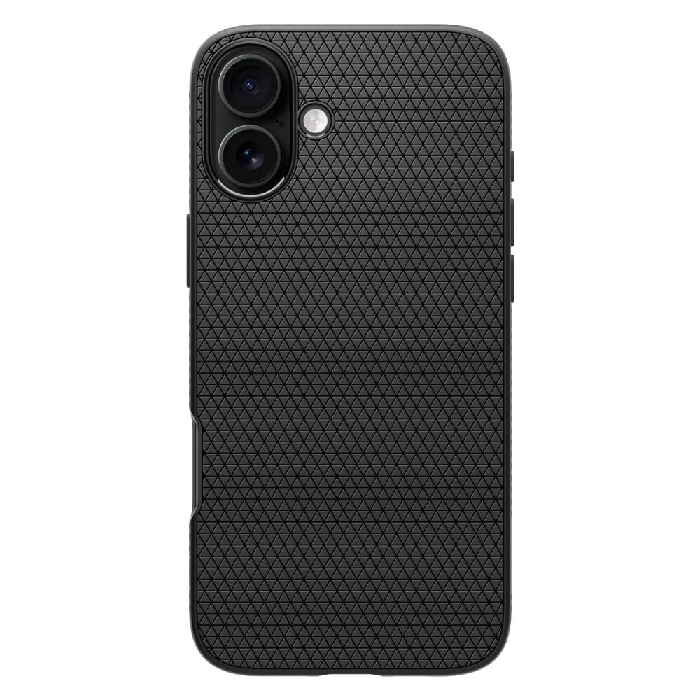 Spigen Liquid Air iPhone 16 Matte Black - phone case - alternate view 2 | Mobilrise