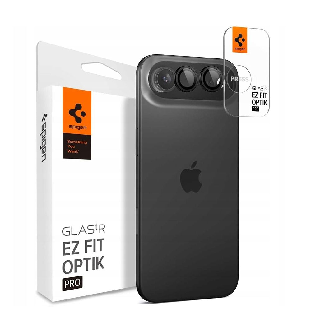 Spigen Optik Pro Glas.Tr Kameraschutz 2er-Pack für iPhone Air – Schwarz