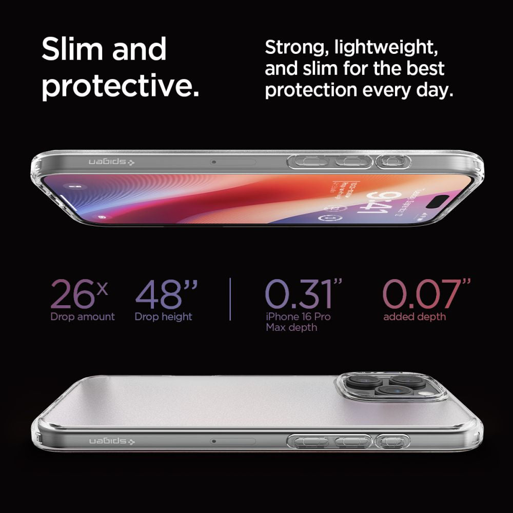 Spigen Ultra Hybrid iPhone 16 Pro Max Frost Clear - phone case - alternate view 9 | Mobilrise