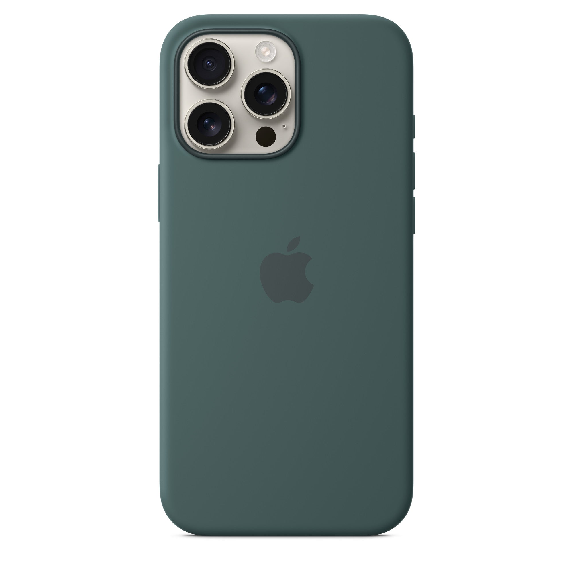 Apple iPhone 16 Pro Max Silikon Case mit MagSafe – Seegrün