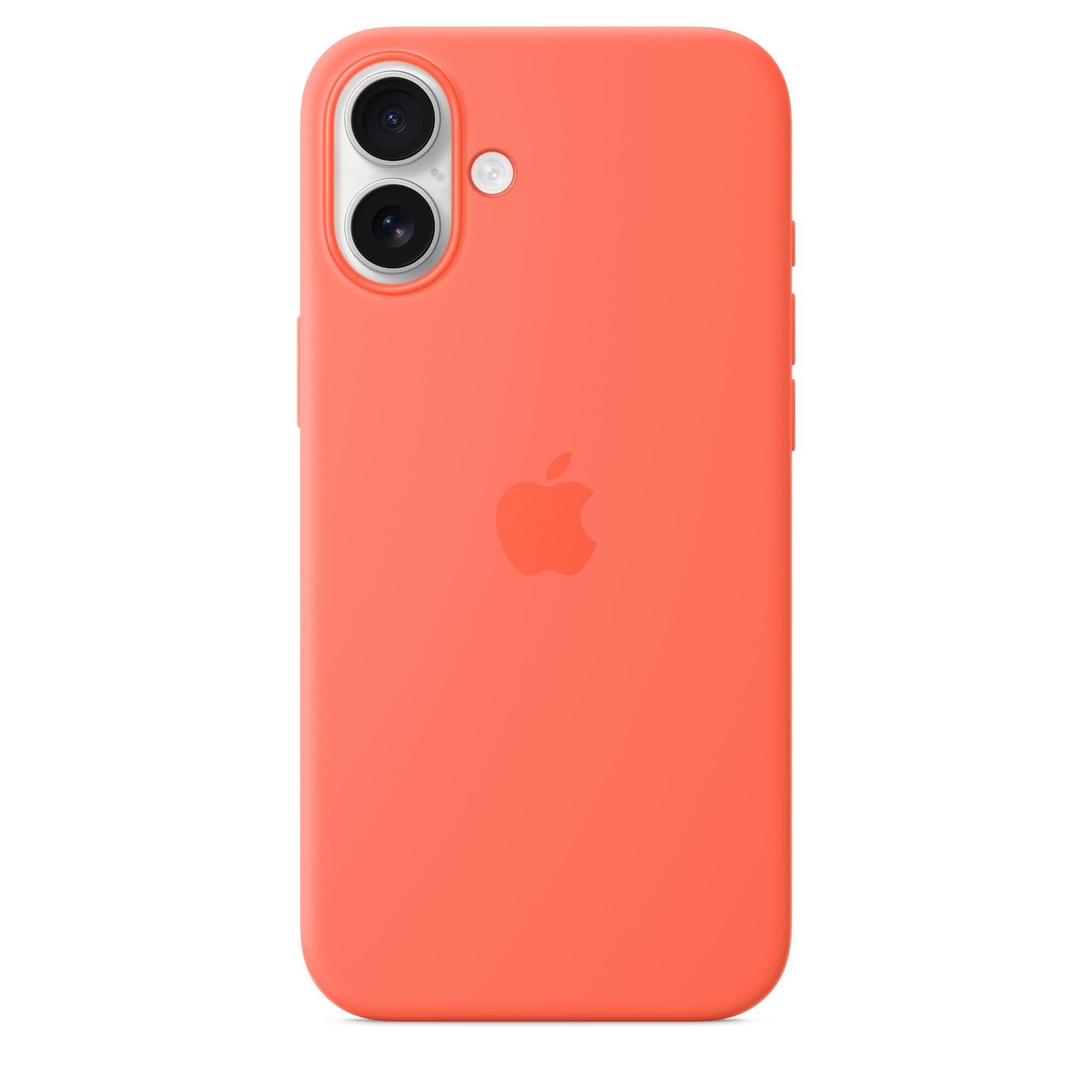 Apple iPhone 16 Silicone Case with MagSafe – Tangerine