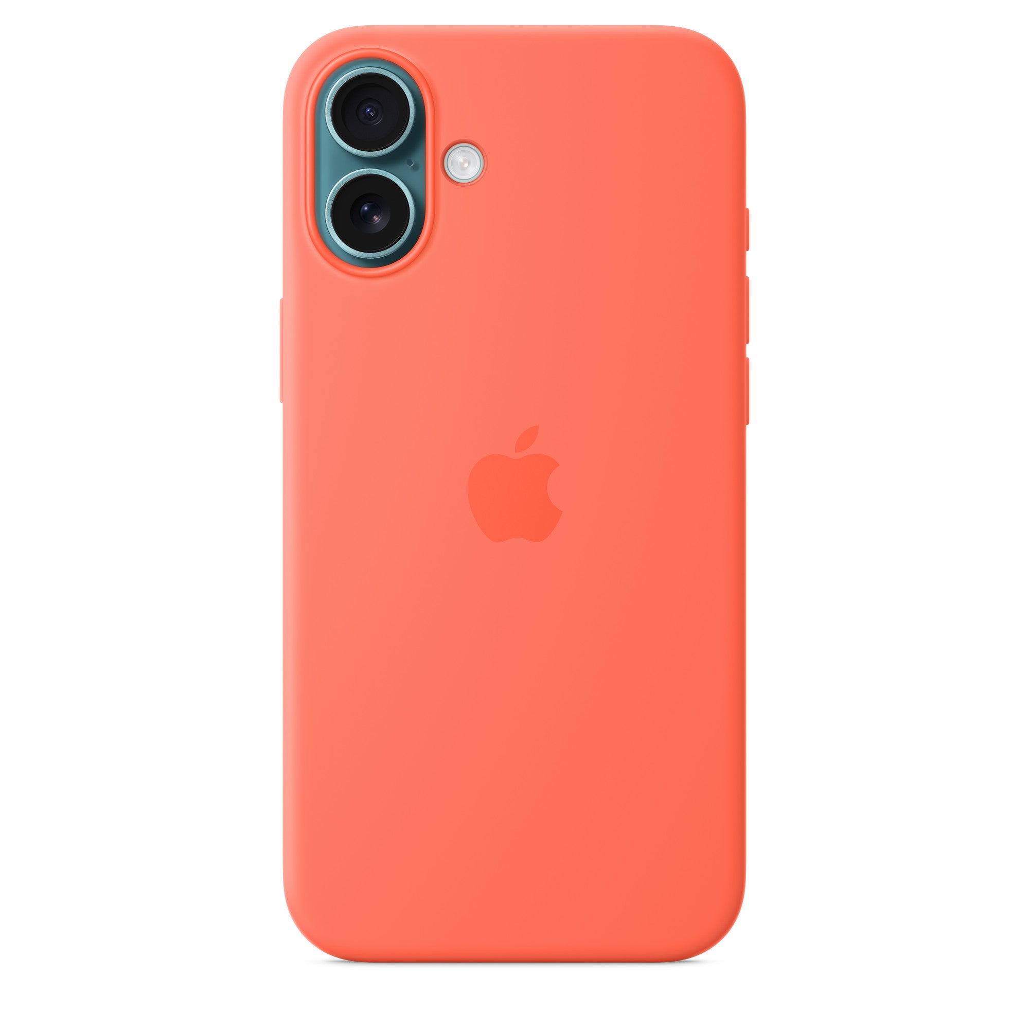 Apple iPhone 16 Silicone Case with MagSafe – Tangerine