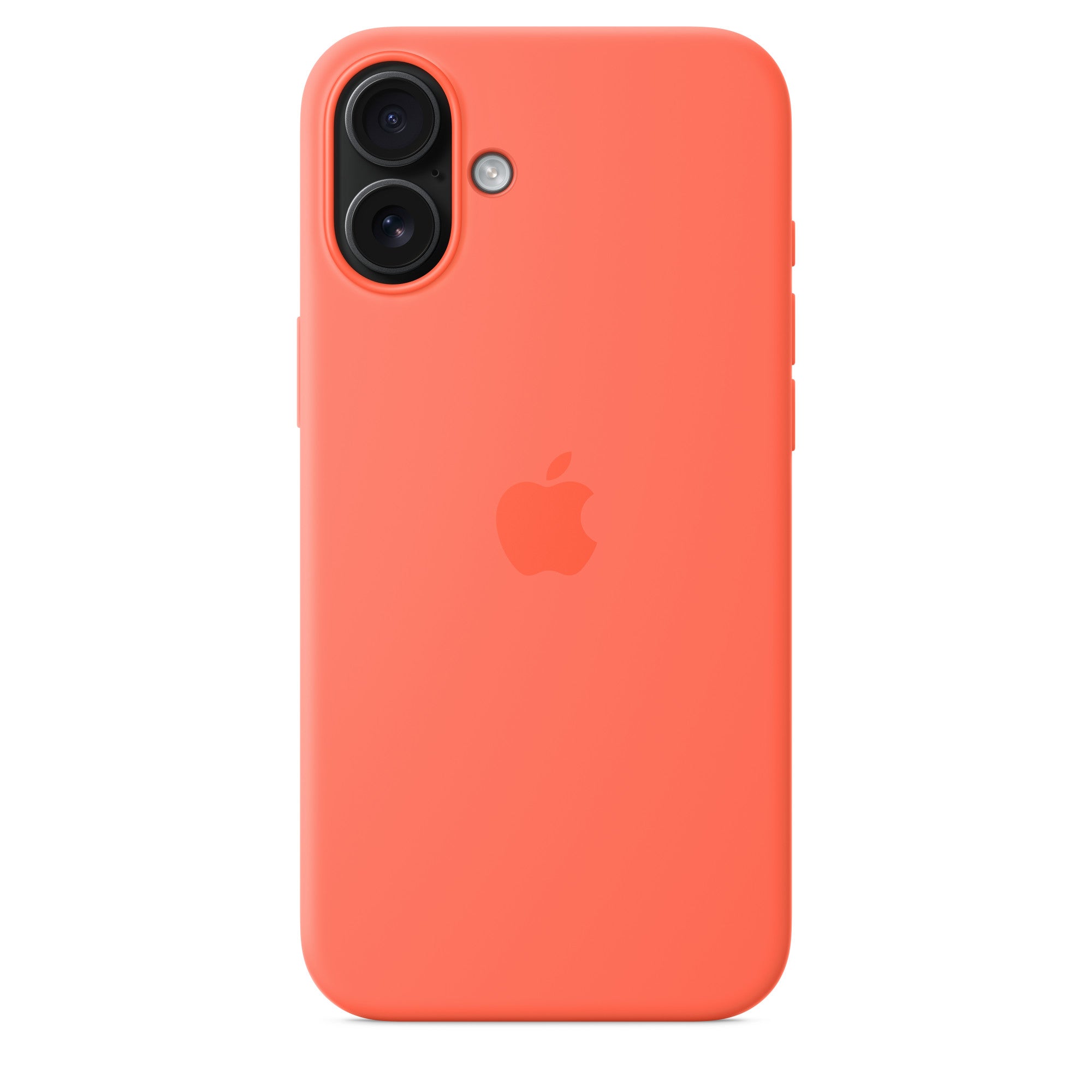 Apple iPhone 16 Silicone Case with MagSafe – Tangerine