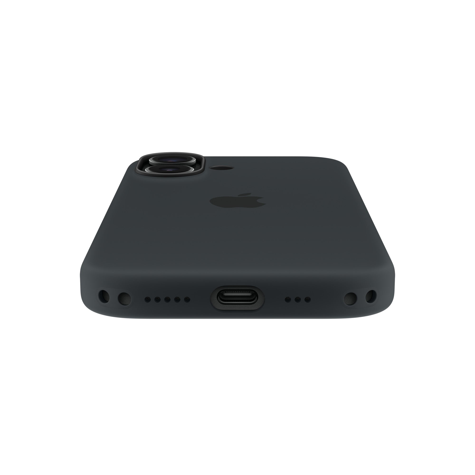 Coque en silicone Apple iPhone 17 avec MagSafe – Noir