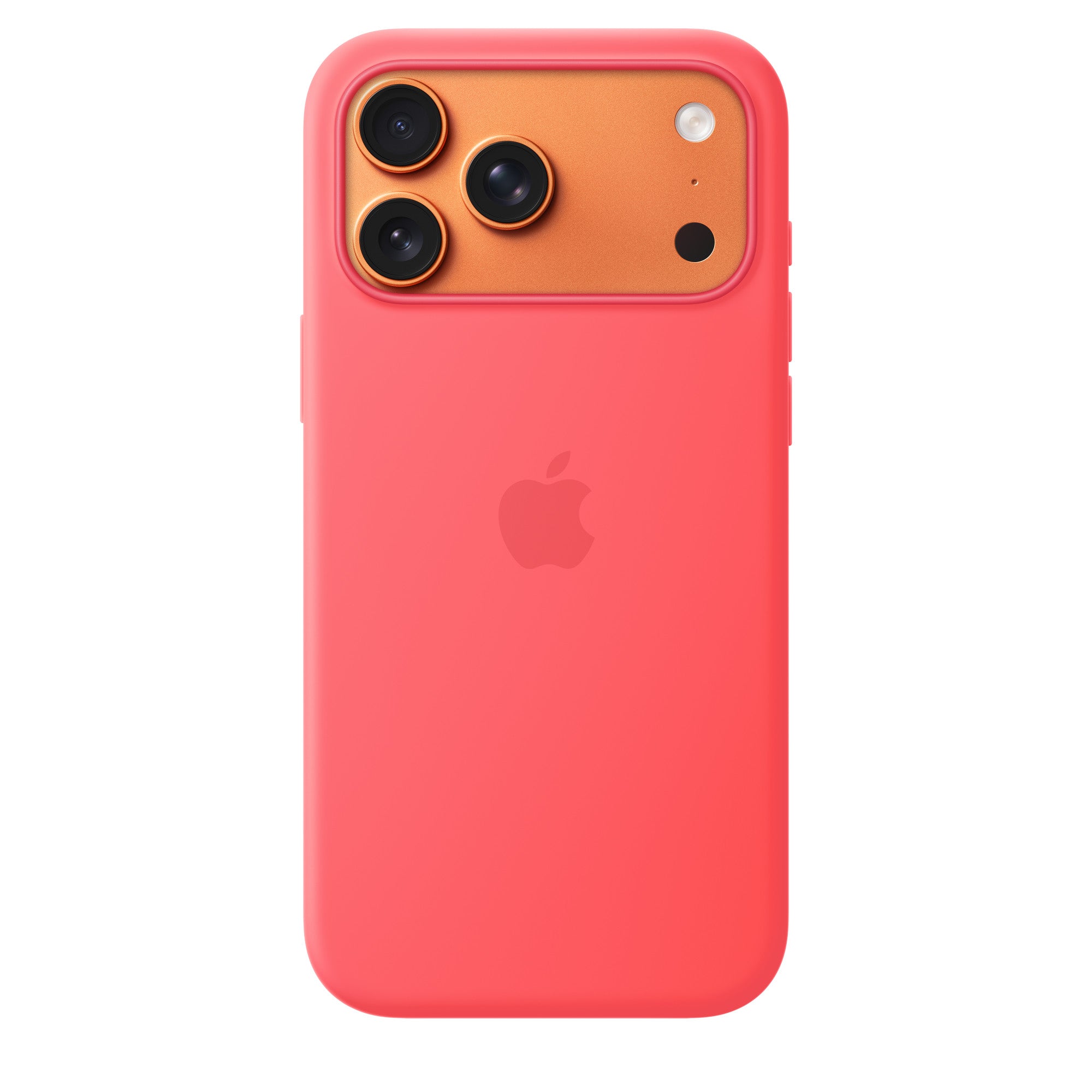 Coque en silicone MagSafe pour iPhone 17 Pro Max – Goyave lumineuse