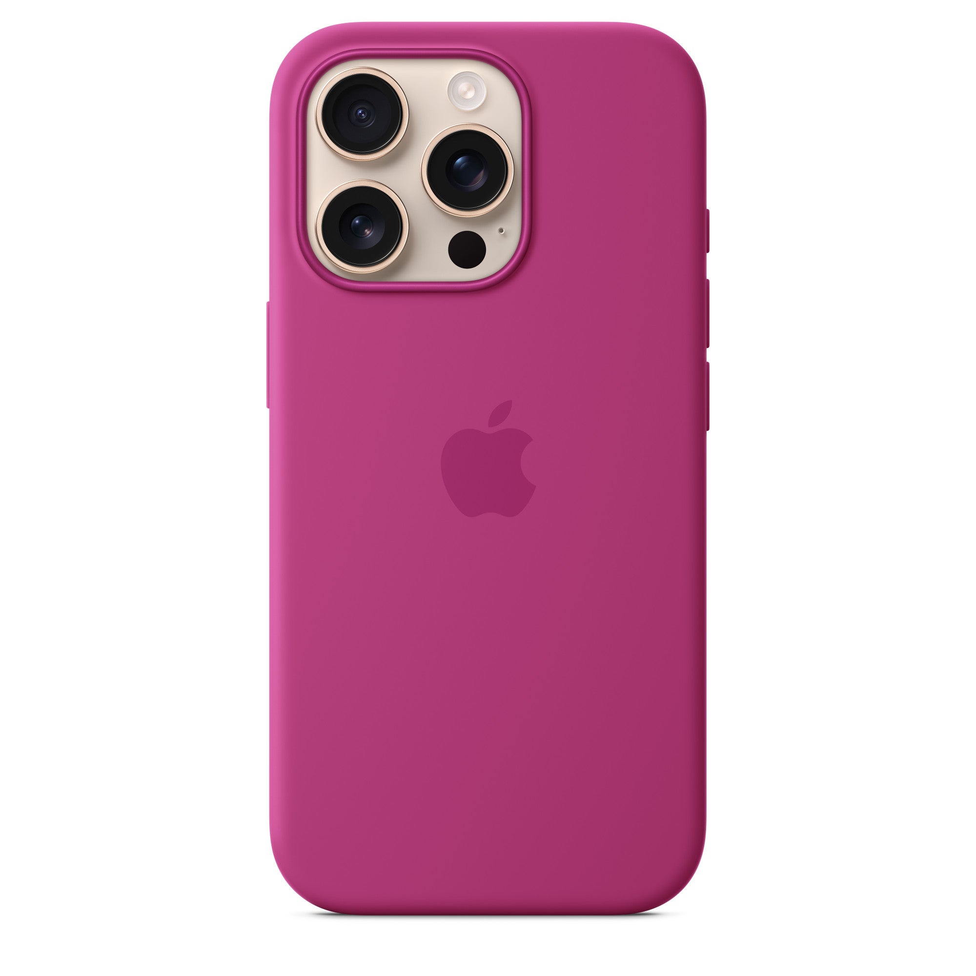 Apple iPhone 16 Pro Max Silikon Case mit MagSafe – Fuchsia