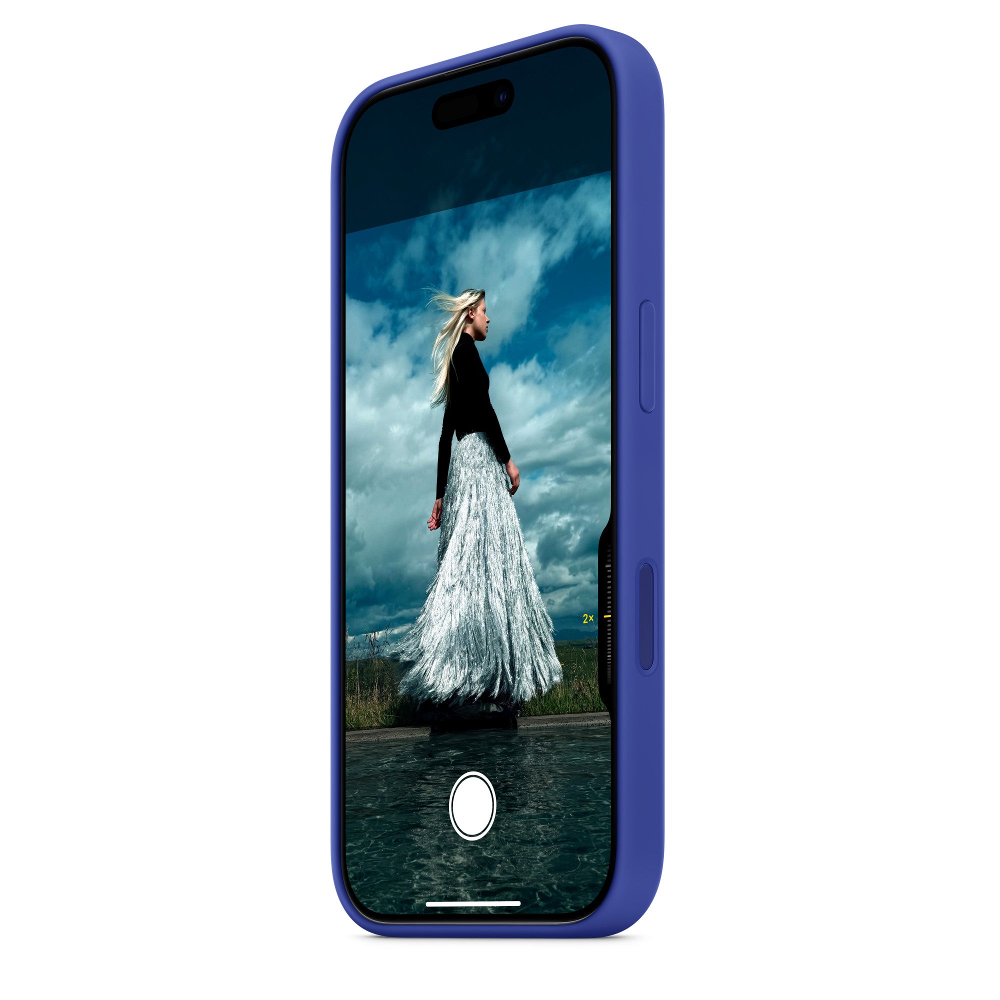 Apple iPhone 16 Pro Silikon Case mit MagSafe – Fuchsia