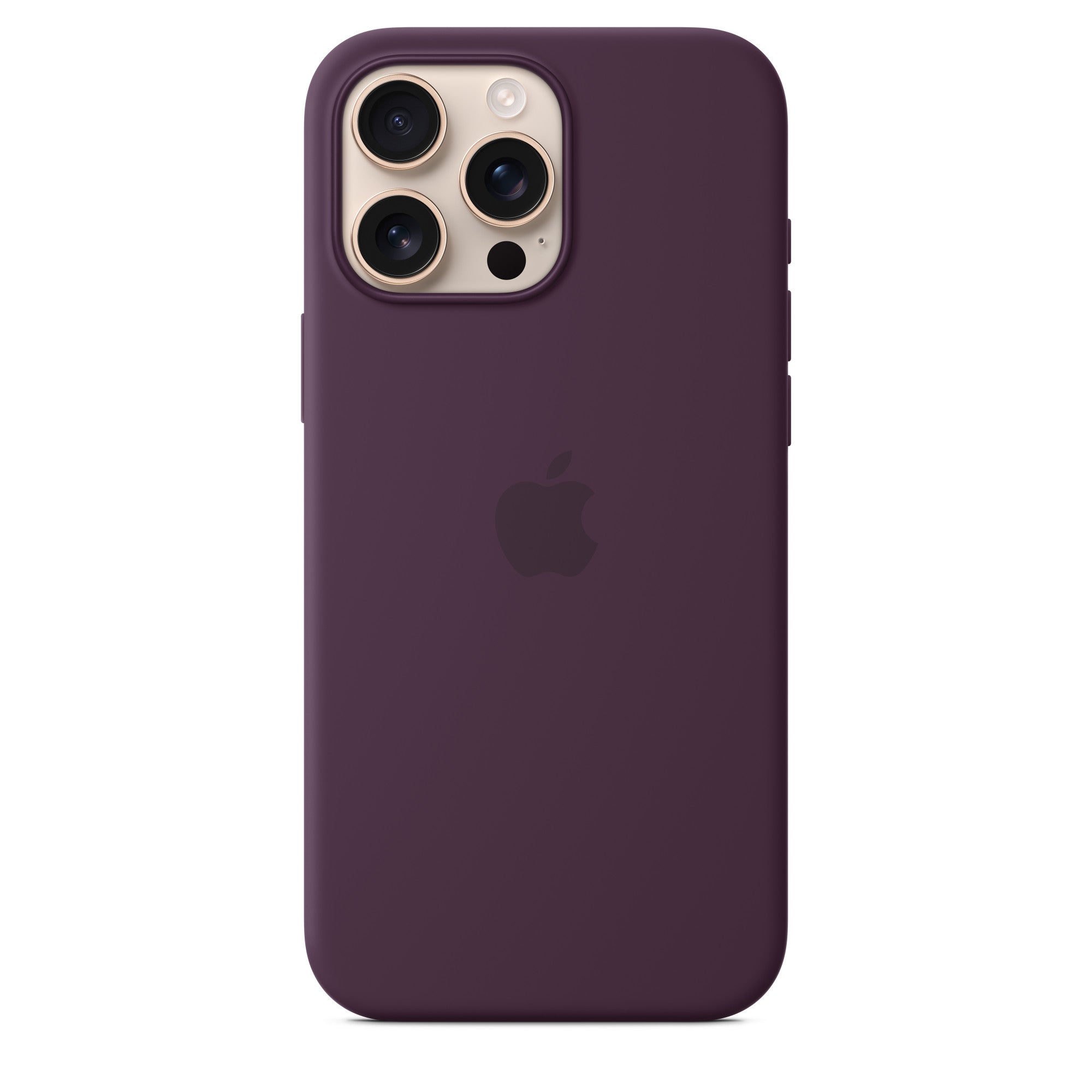 Apple iPhone 16 Pro Silikon Case mit MagSafe – Pflaume