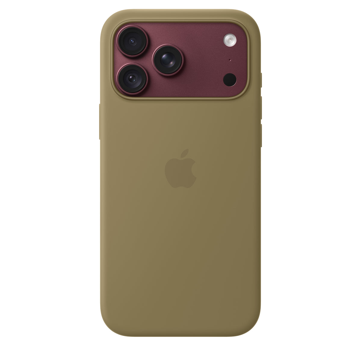 Apple iPhone 18 Pro Max Silicone Case with MagSafe Olive - alternate view 2 | Mobilrise