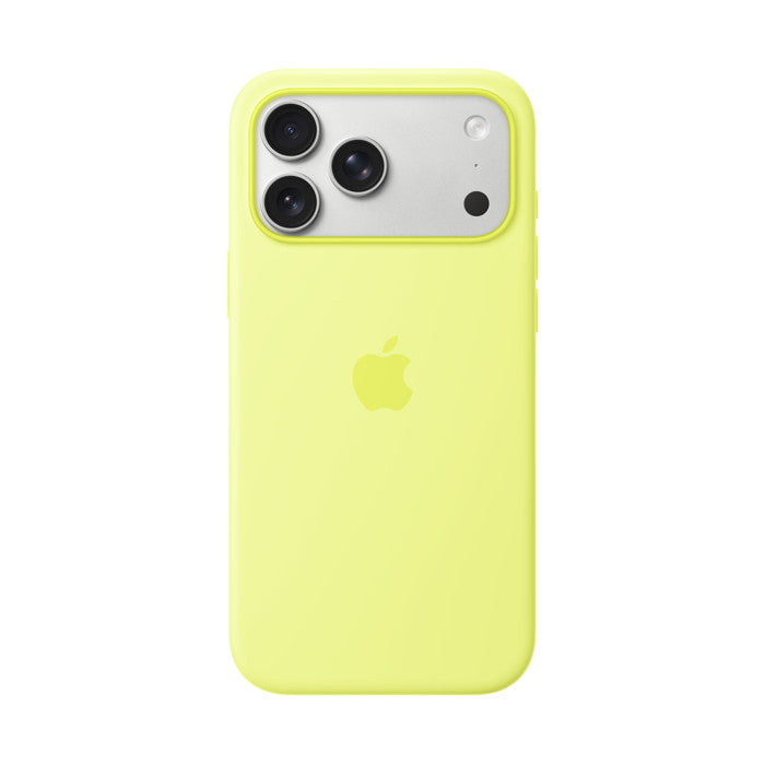Apple iPhone 17 Pro Silicone Case with MagSafe – Neon Yellow